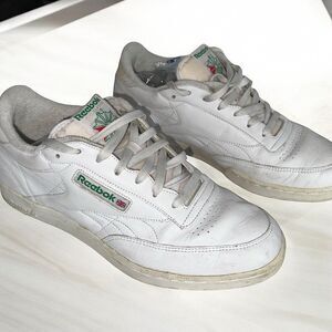 Reebok Club C 85 Chalk White Green Mens 11W Retro 90s Vintage Sneakers